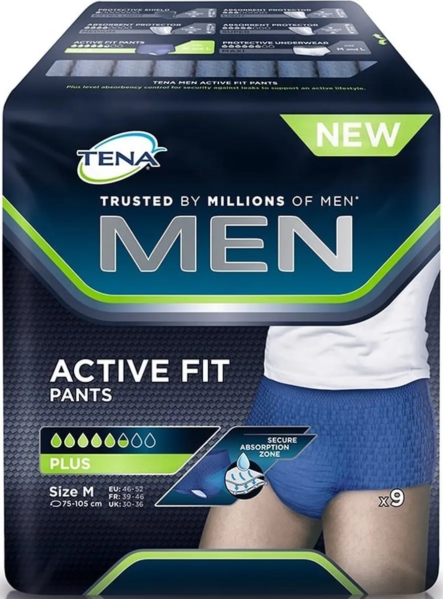 TENA Men Active Fit Pants Plus Incontinentiebroekjes