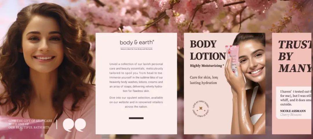 Body & Earth Cherry Blossom Wellness Geschenkset - 11 Stuks