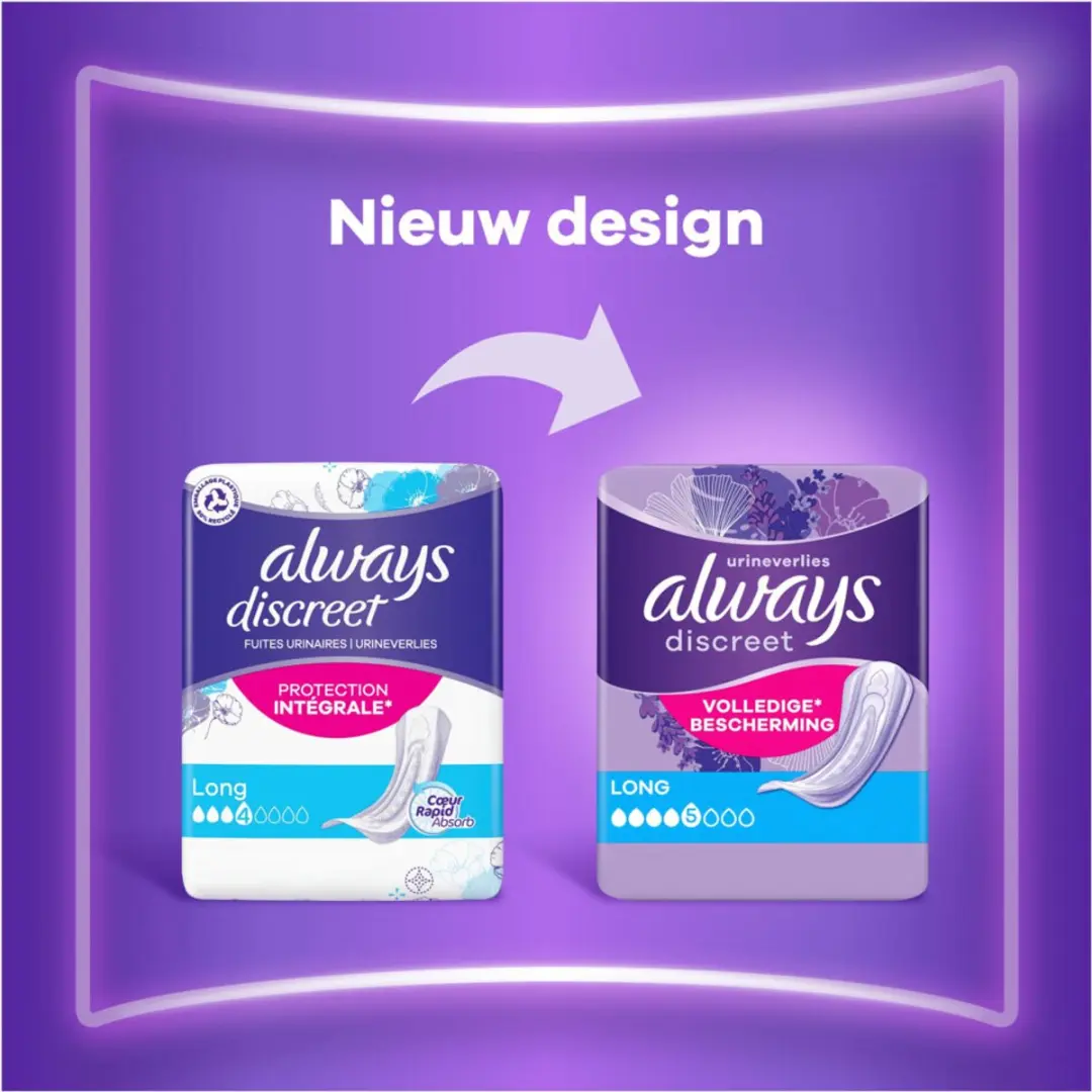 Always Discreet Serviettes Long - 10 Stuks