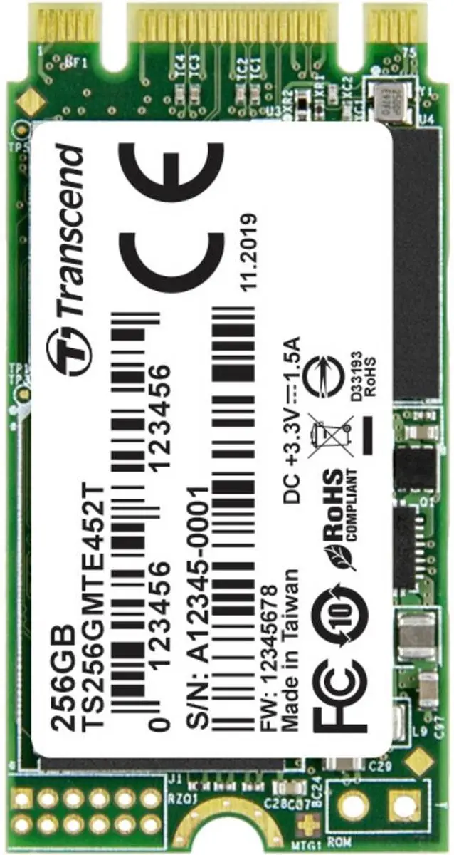 Transcend MTE452T M.2 NVMe SSD 256GB