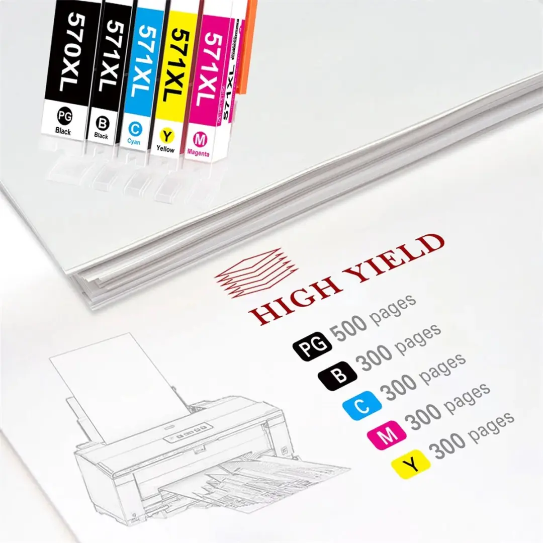 weCare C570-571XL Inktcartridges - 10 Stuks - BK PBK C M Y