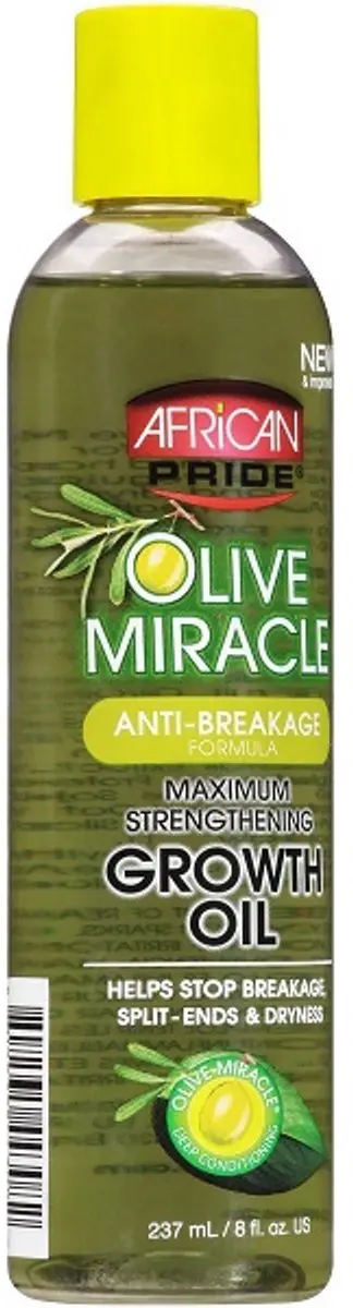 African Pride Olive Miracle Growth Oil 355ml - Krullend haar