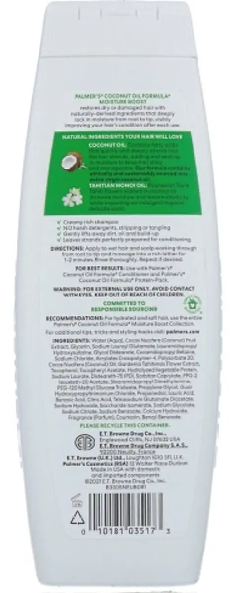 Palmers Coconut Oil Shampoo 400ml