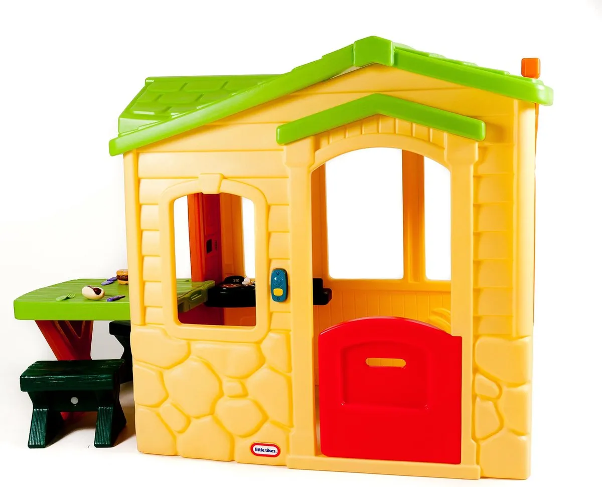 Little Tikes Speelhuis Picknick Natural Geel/Groen - 716017 - afbeelding 6 van 6