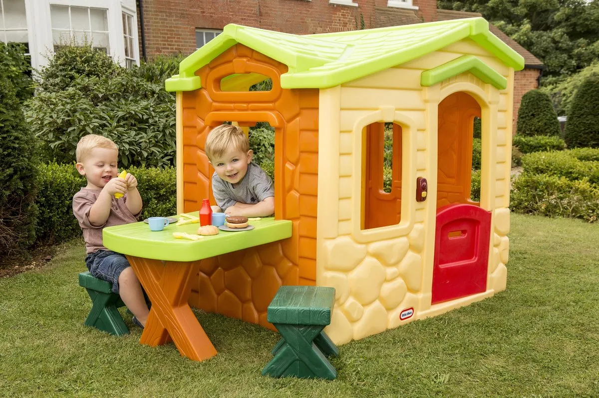 Little Tikes Speelhuis Picknick Natural Geel/Groen - 716017