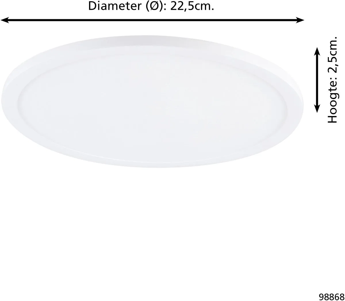 Eglo Fueva Flex Inbouwlamp 22.5cm - Wit - 4000K
