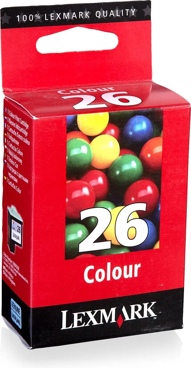 Lexmark 26 CMY Inktcartridge 0734646539869