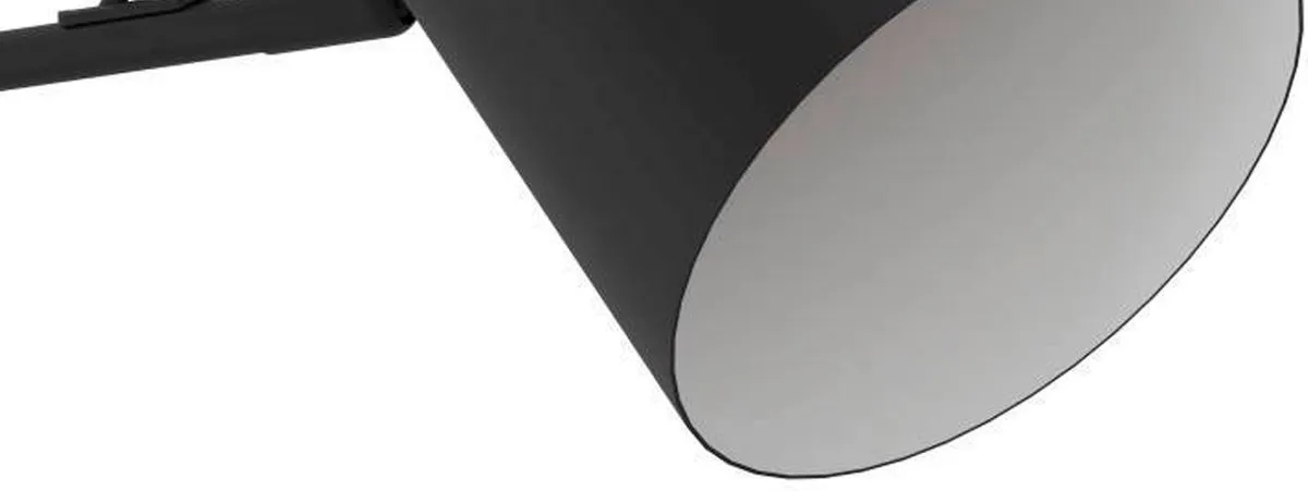 Eglo Loreto 1 Wandlamp E27 - 35cm - Zwart/Wit