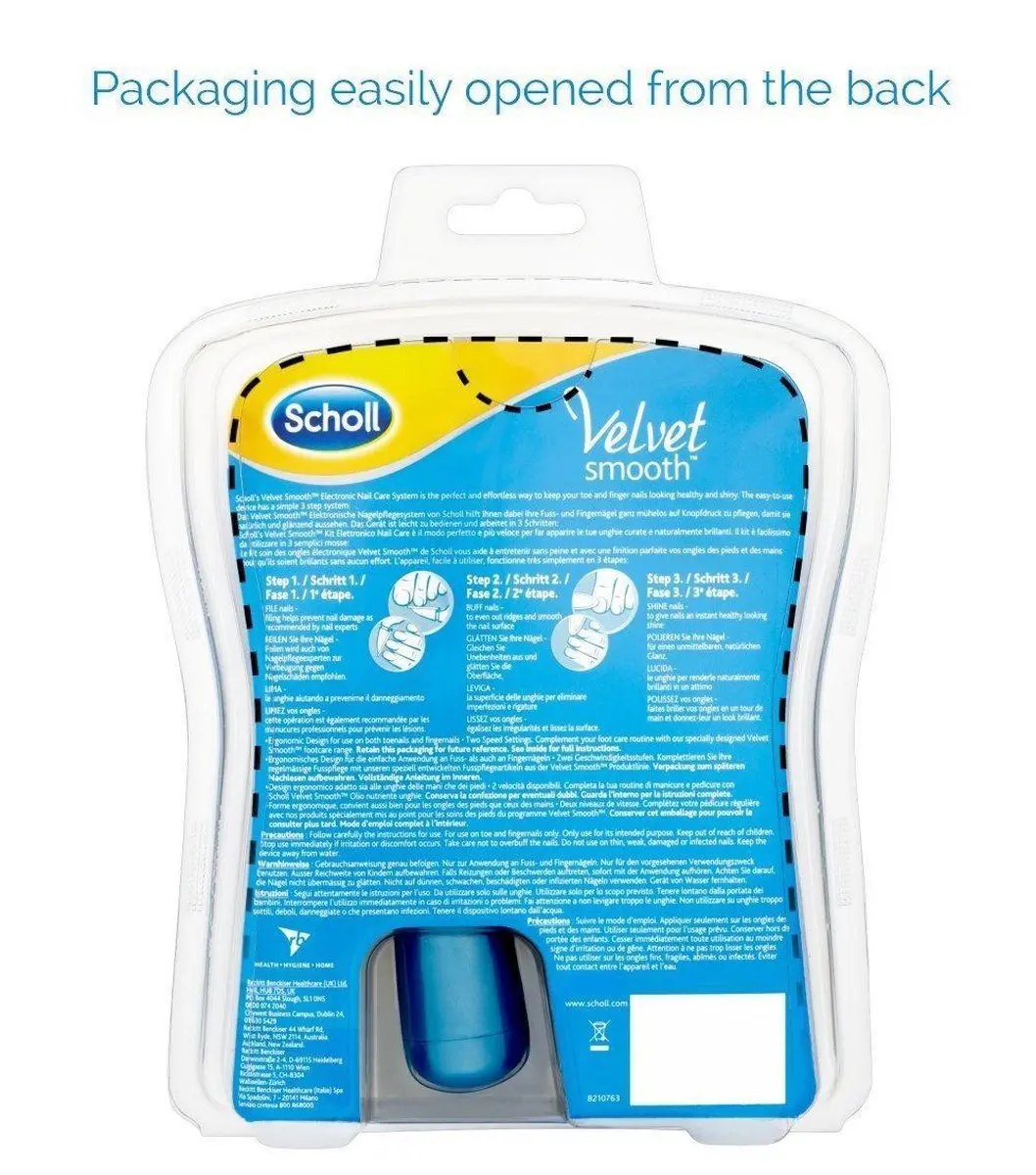 Scholl Velvet Smooth Ontharingsapparaat - Blauw/Wit
