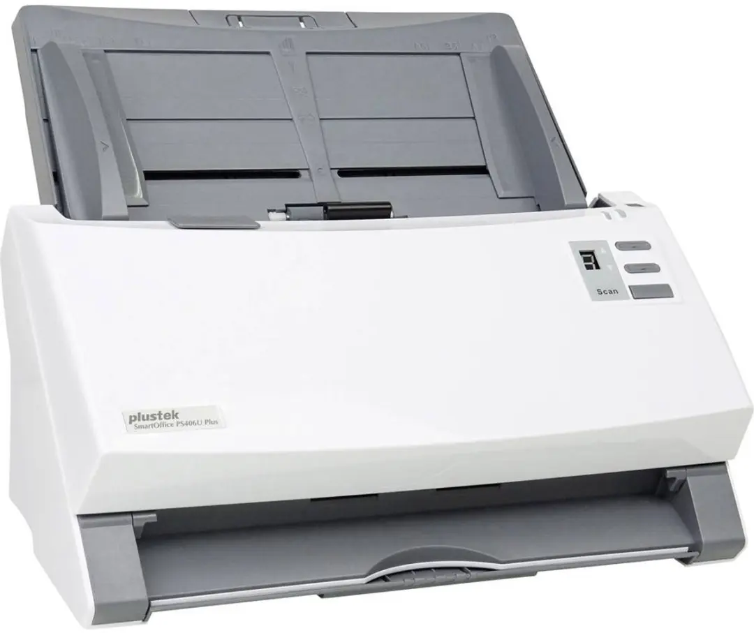 Plustek SmartOffice PS406U Plus Documentscanner - A4 - 600x600 dpi - 40 ppm - Wit
