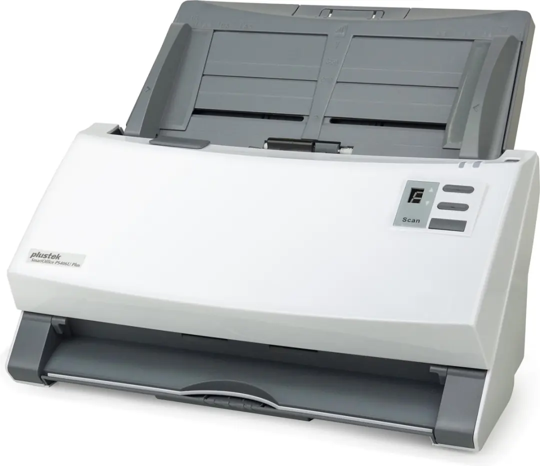 Plustek SmartOffice PS406U Plus Documentscanner - A4 - 600x600 dpi - 40 ppm - Wit
