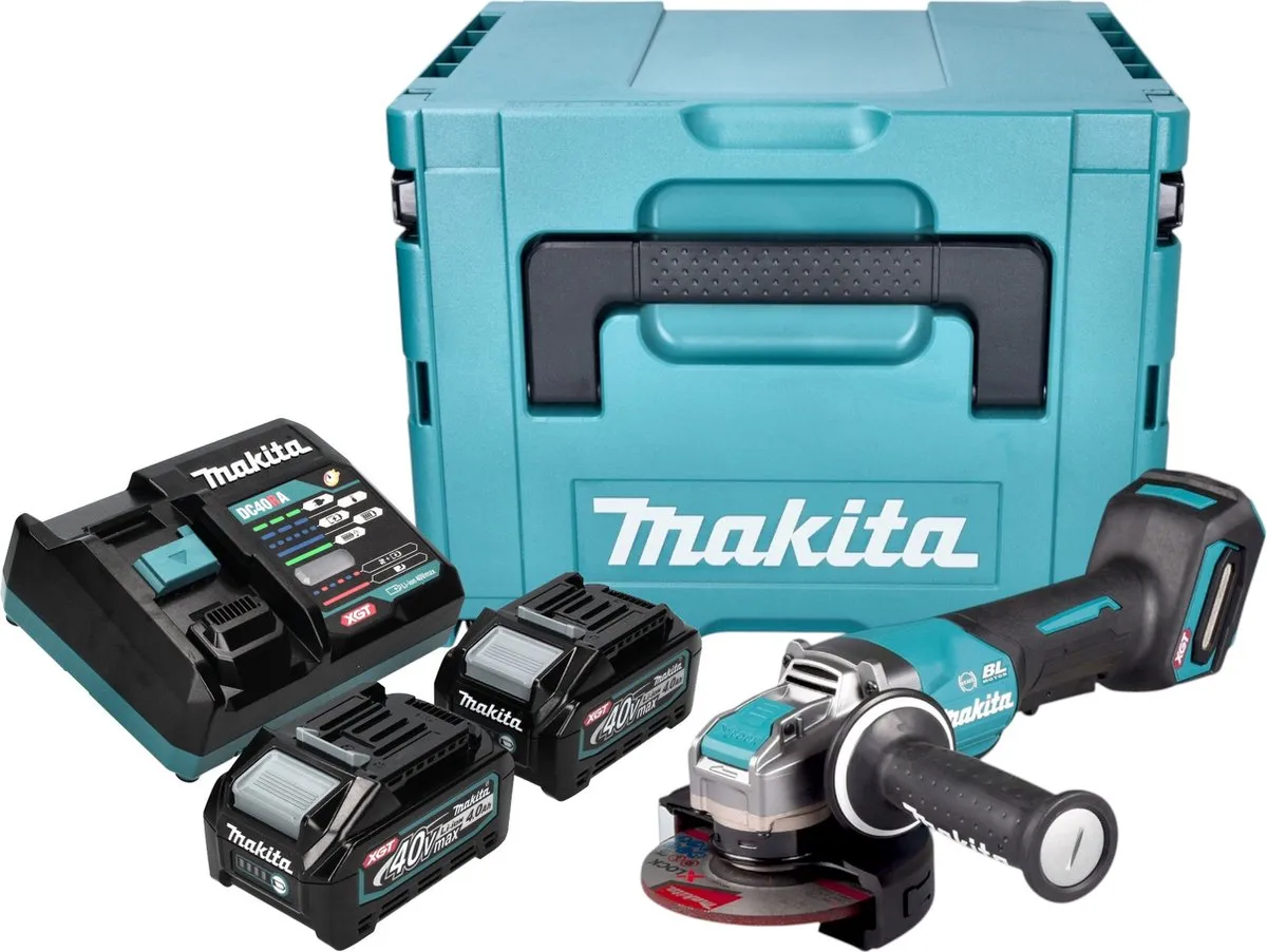 Makita GA047GM201 Accu Haakse Slijper 40V Max