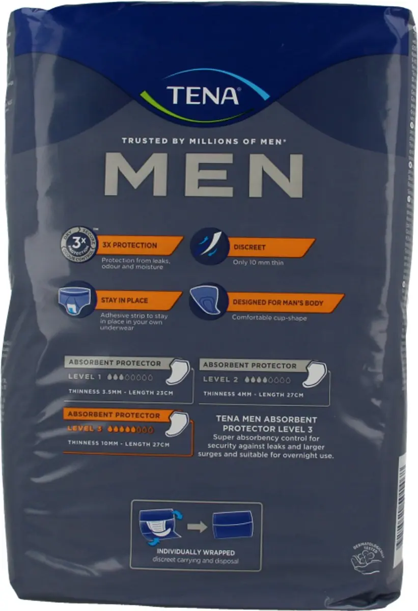 TENA Men Level 3 Incontinentieverband - 16 Stuks