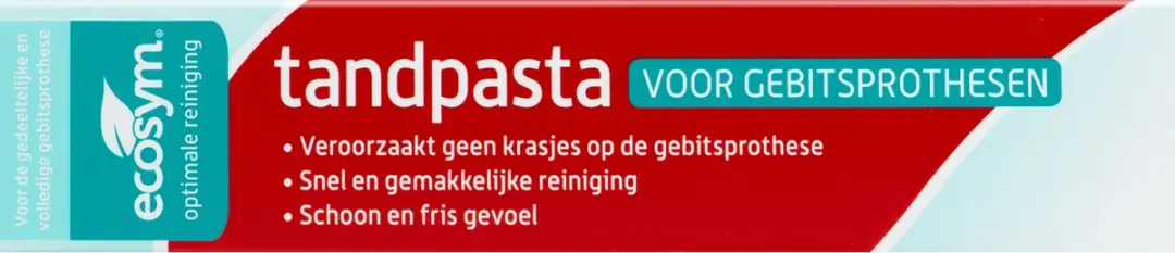 Ecosym Tandpasta voor Gebitsprothese 75ml - afbeelding 6 van 6