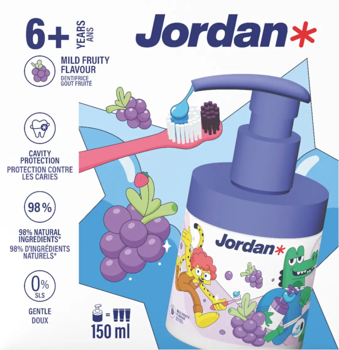 Jordan Junior Tandpasta Druivensmaak 150ml