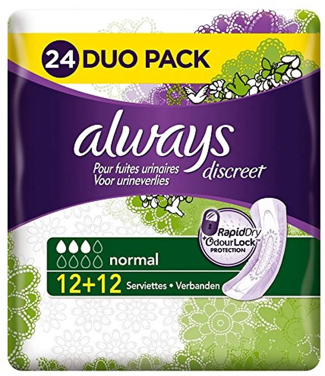 Always Discreet Maandverband Normal - 24 Stuks