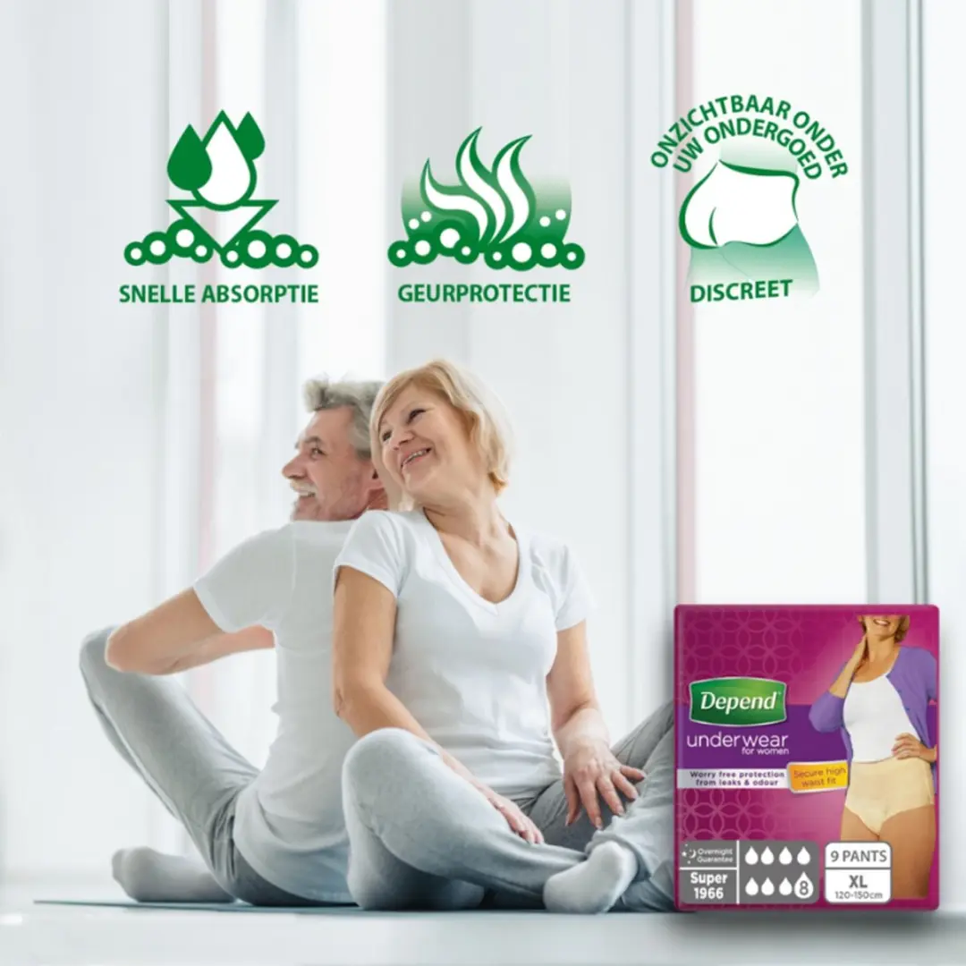 Depend Pants Super Vrouwen XL - Nachtzorg