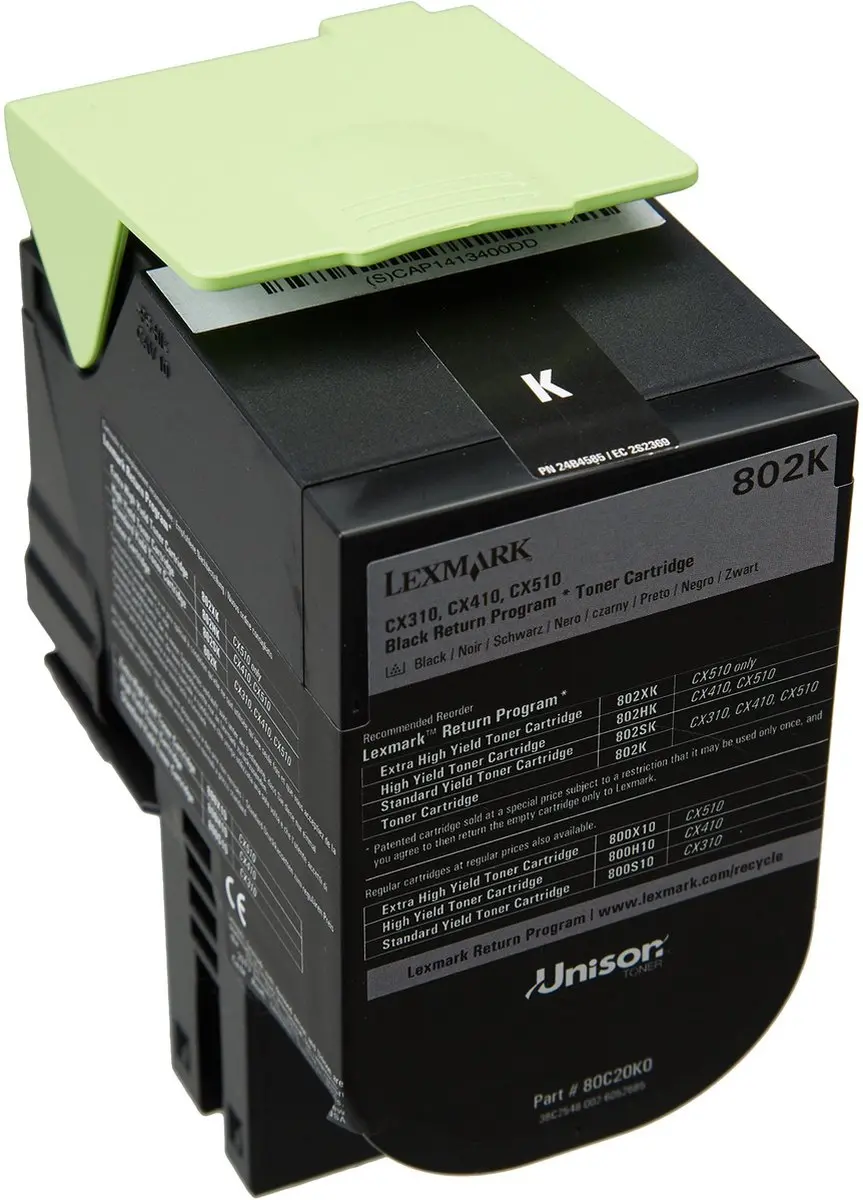Toner Lexmark 802K Black