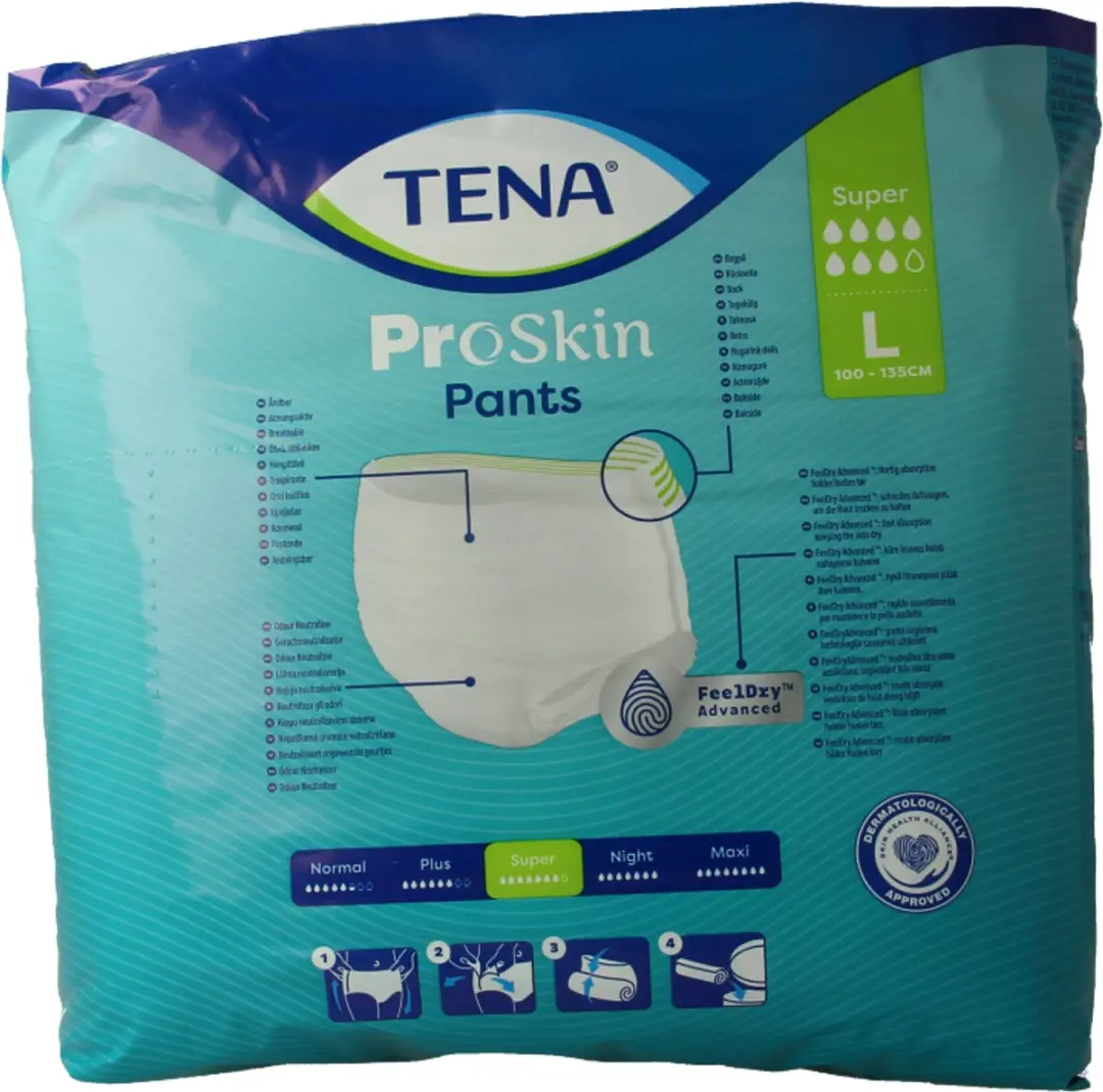 TENA Proskin Pants Super L - 12 Stuks