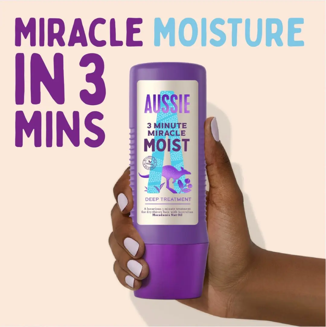 Aussie 3 Minute Miracle Moisture Haarmasker 225ml - 3 Stuks