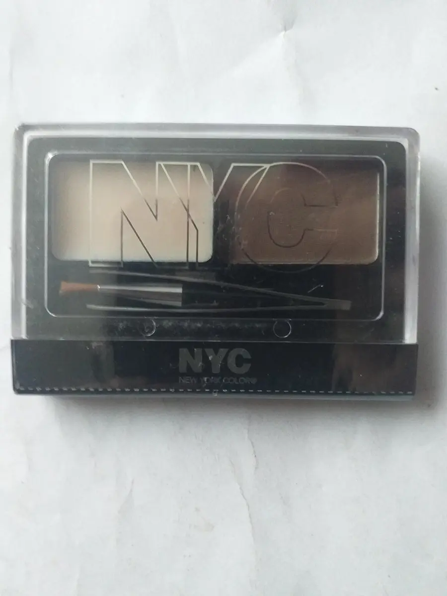 NYC browser brush on brow kit 875 Medium Brown