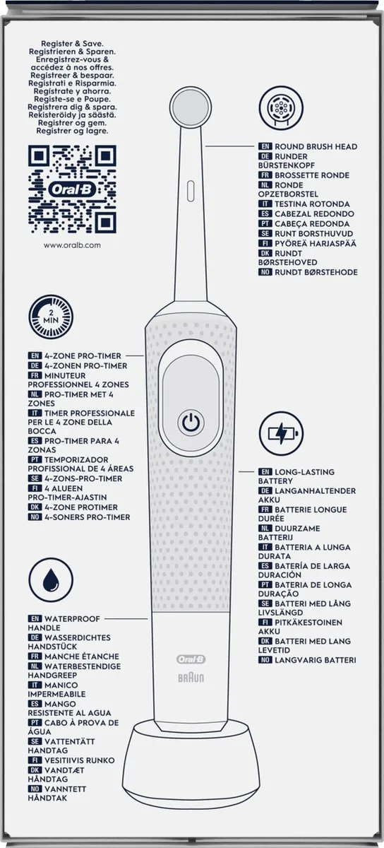 Oral-B Pro Vitality Lila Elektrische Tandenborstel - Paars