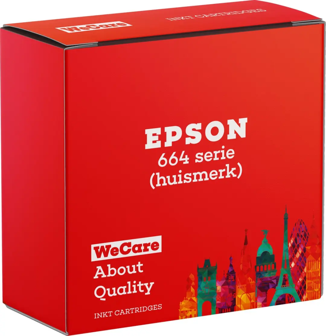 weCare T664MP Inktflessen 4-pack - 100ml - Multipack