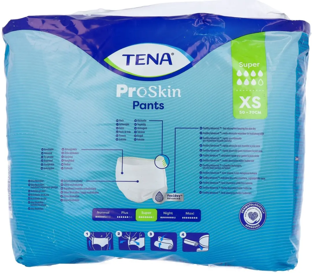 TENA Proskin Pants Super XS - 12 Stuks