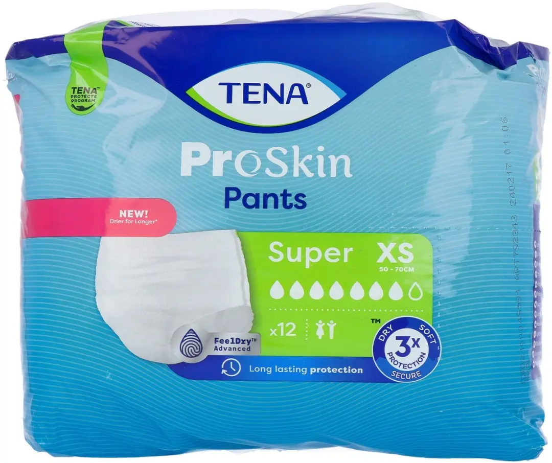 TENA Proskin Pants Super XS - 12 Stuks