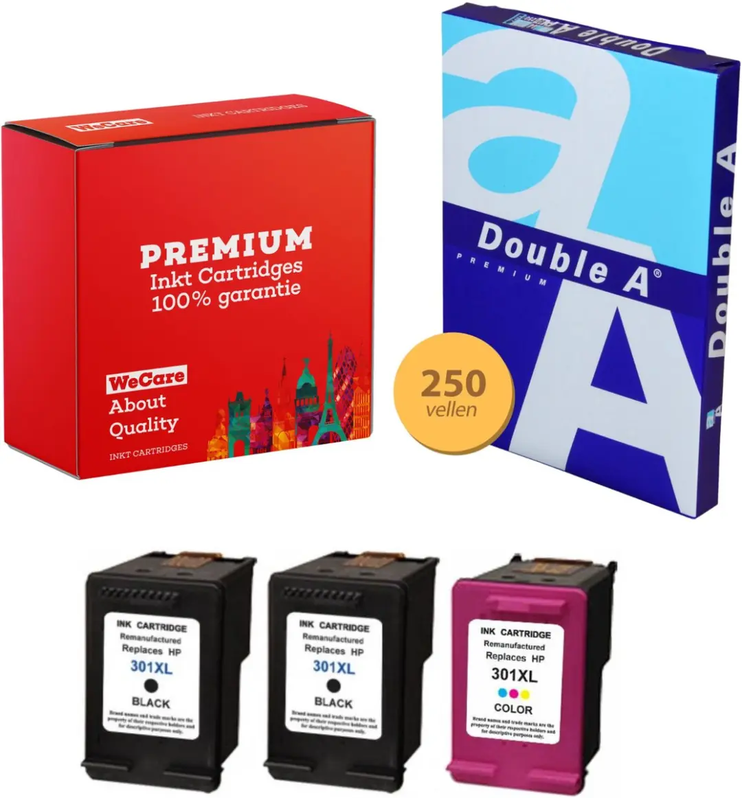 weCare 301XL Inktcartridges 3-pack