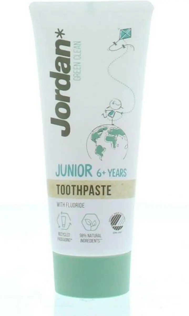 Jordan Junior Green Clean Biologische Tandpasta 50ml - afbeelding 6 van 6