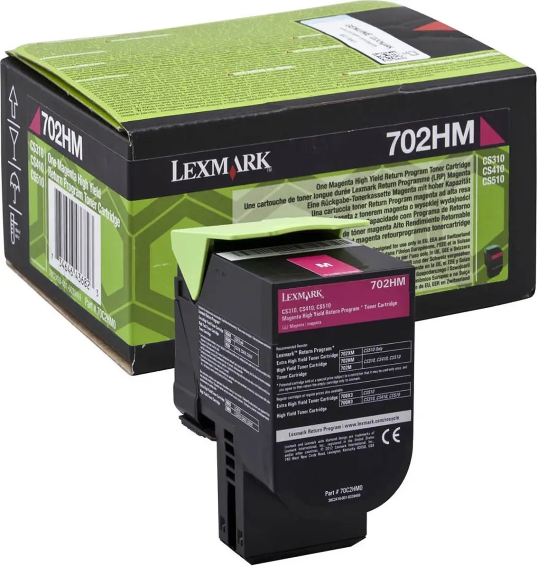 Lexmark 702HM R Tonercartridge Magenta 3200 Pagina's
