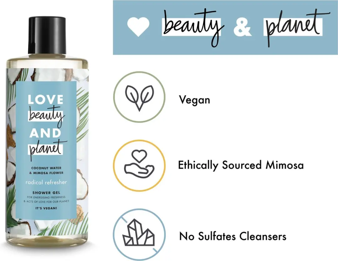 Love Beauty and Planet Coconut Water & Mimosa Flower Duo - 2x900ml