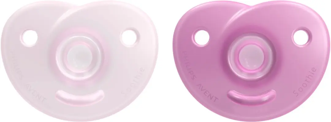 Philips Avent Soothie Hart Fopspenen - 2 Stuks - Roze