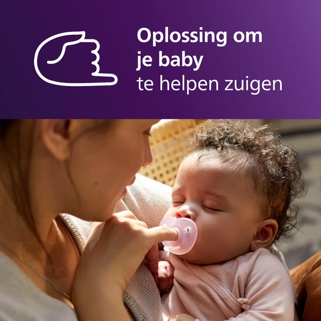 Philips Avent Soothie Hart Fopspenen - 2 Stuks - Roze