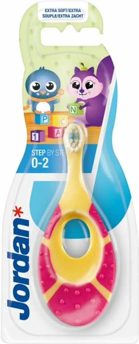 Jordan Tandenborstel Step 1 0-2 jaar - 10 Stuks - Multicolor
