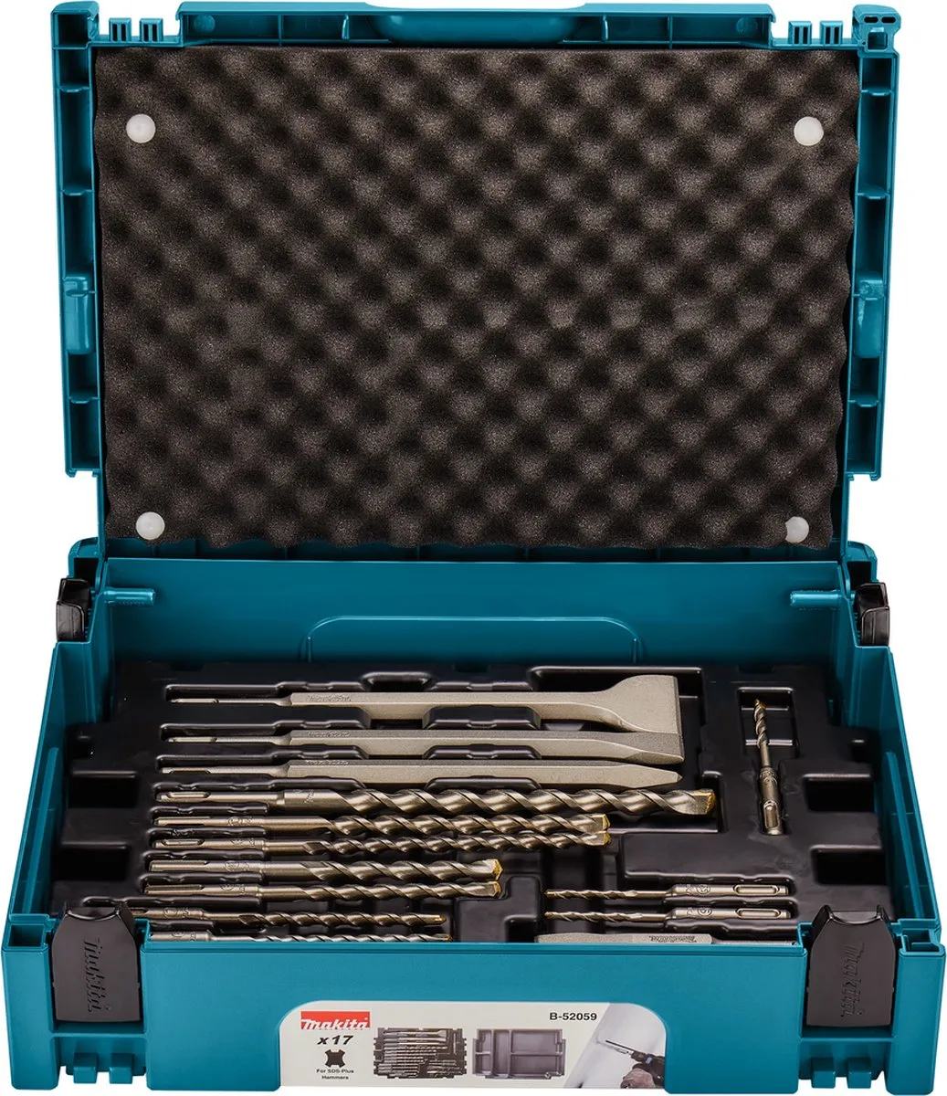 Makita B-52059 SDS-Plus Boor- en Beitelset 17-delig