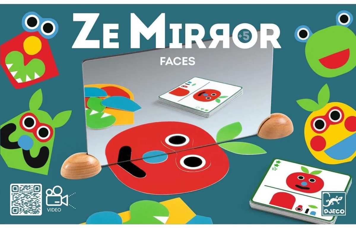 Djeco Ze Mirror Leerspel - 20 Opdrachtkaarten - Multicolor
