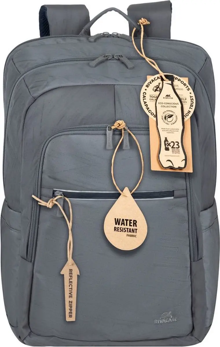 RivaCase Alpendorf ECO Rugzak 17,3" - Zwart