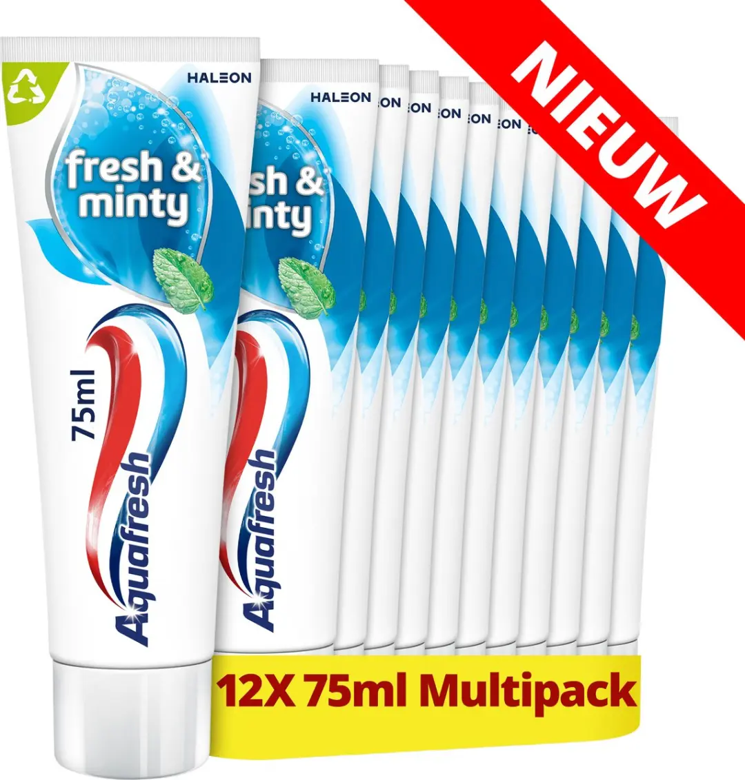 Aquafresh Fresh & Minty 3-in-1 Tandpasta 12x75ml
