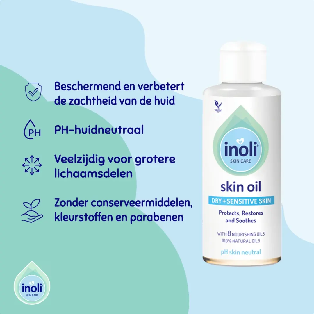 Inoli Baby Olie 150ml - Droge & Gevoelige Huid