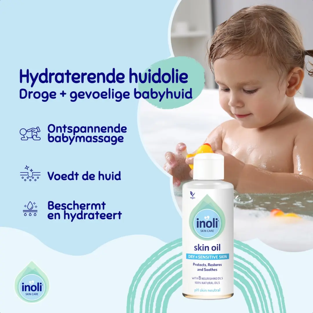 Inoli Baby Olie 150ml - Droge & Gevoelige Huid