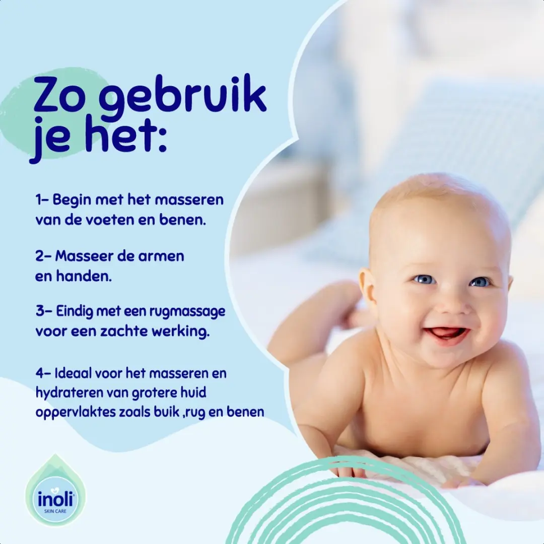 Inoli Baby Olie 150ml - Droge & Gevoelige Huid