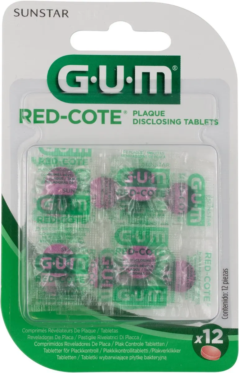 Gum Red Cote Plakverklikkers - 12 Stuks