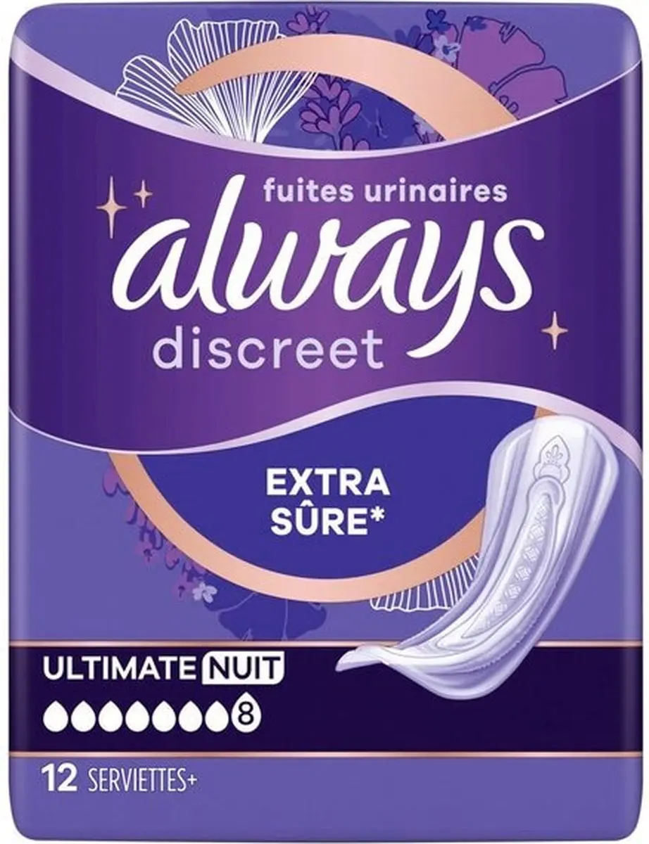 Always Discreet Plus Ultimate Night Verband XL - 48 Stuks