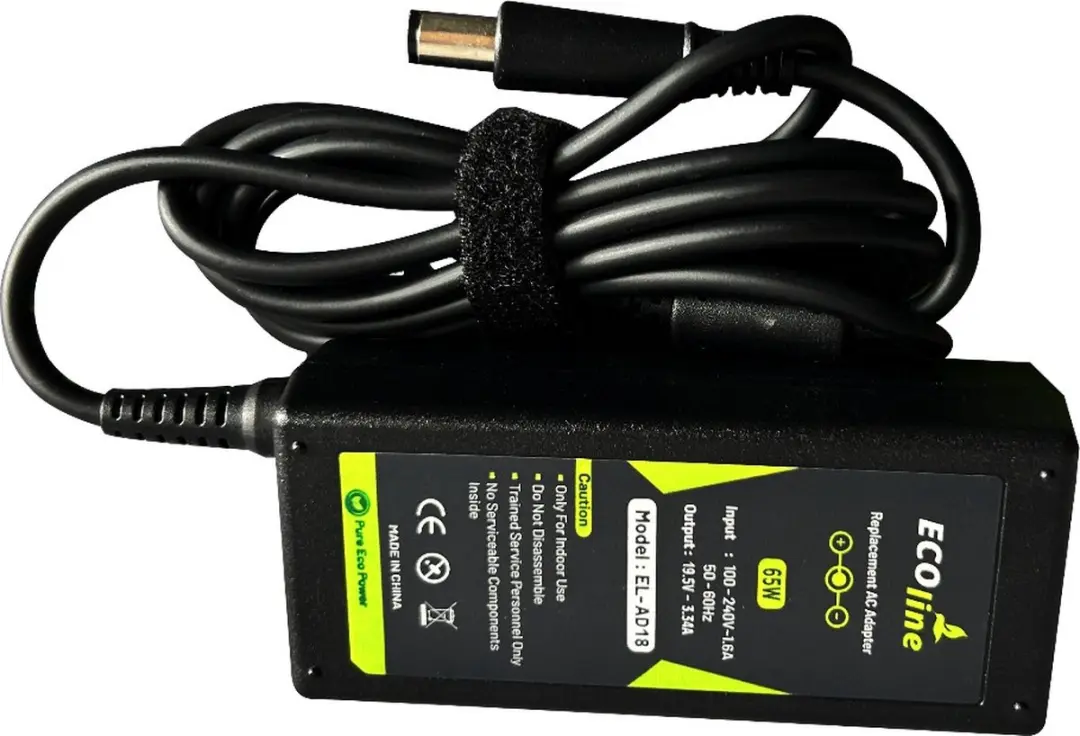 Ecoline Oplader 65W - 19.5V 3.34A - o.a. Dell Latitude/Inspiron