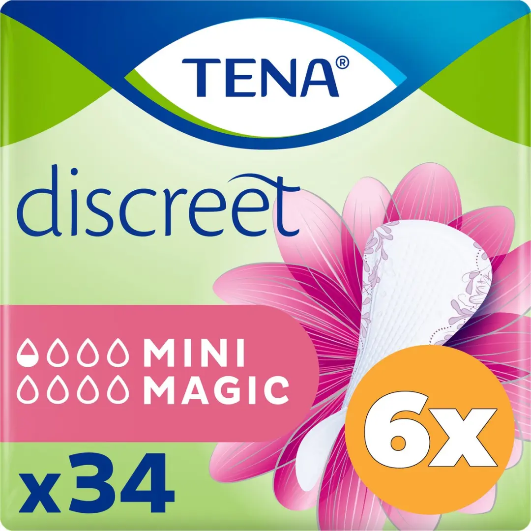 TENA Discreet Mini Magic Inlegkruisjes 204 Stuks - afbeelding 6 van 6