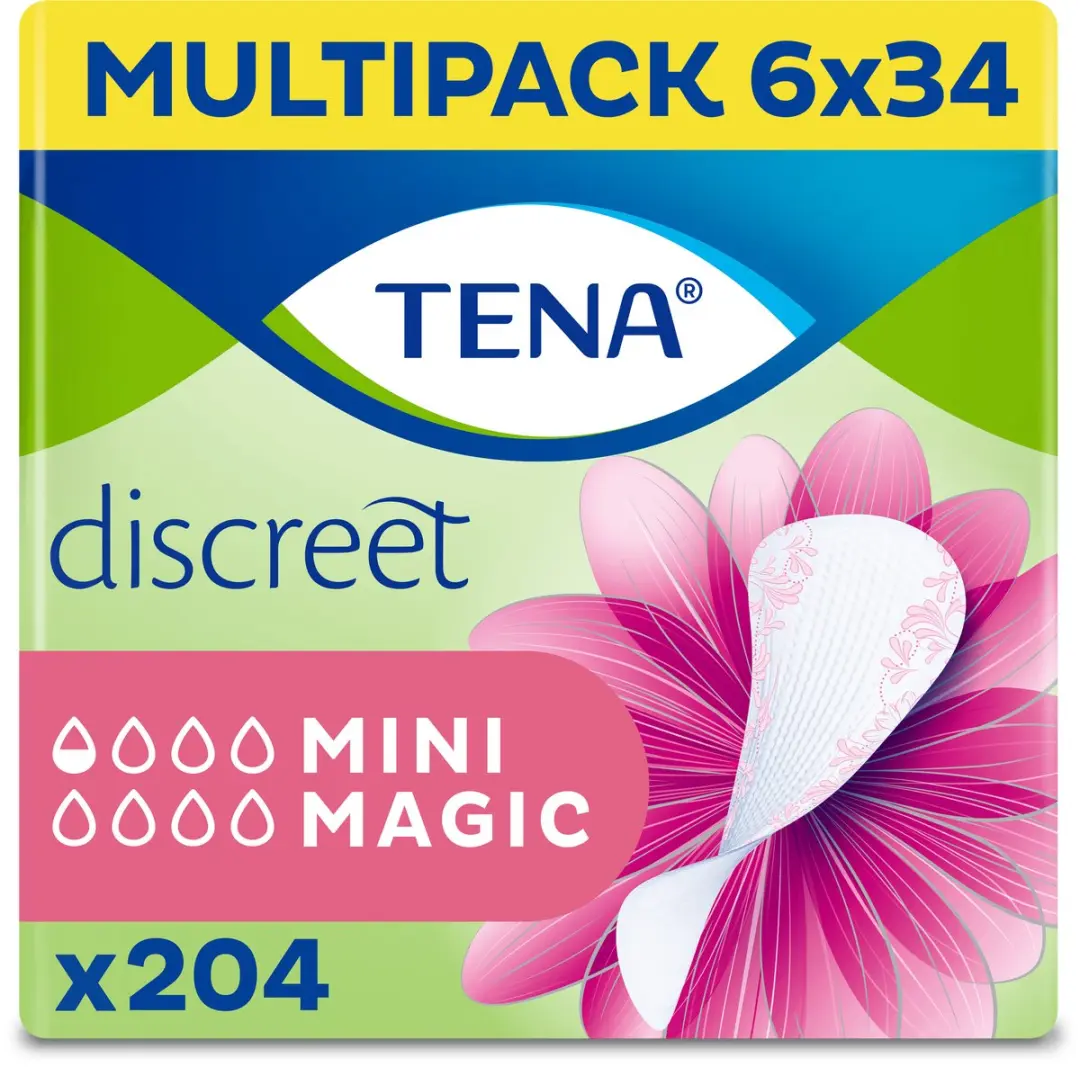 TENA Discreet Mini Magic Inlegkruisjes 204 Stuks