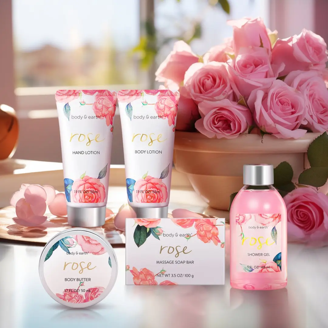 Body & Earth Rose Beauty Verwenpakket - 6 Stuks