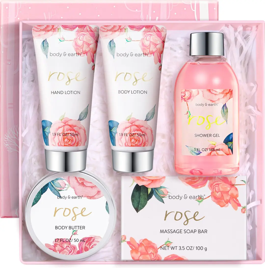 Body & Earth Rose Beauty Verwenpakket - 6 Stuks